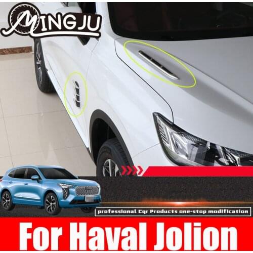 Car Side Air Flow Vent Fender Hole Cover Intake Grille Duct Decoration Sticker Auto Shark Gills Stickers For Haval Jolion 2021