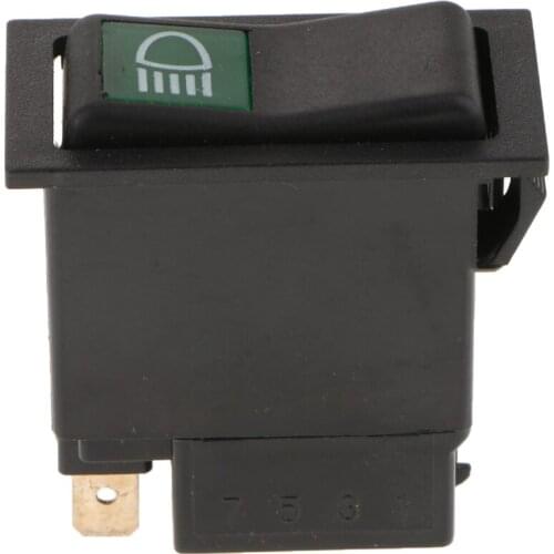 Black Truck Engineering Train Headlight Rocker Toggle Switch On Off Button 3Pin