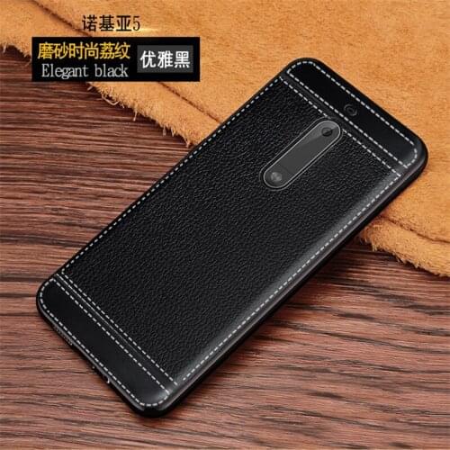 Leather Case for Nokia 5 Global Dual TA-1024 TA-1044 TA-1053 Phone Bumper Fitted Case for Nokia5 TA 1024 1044 1053 Soft Cases