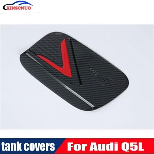 Car refit fuel tank cover fuel filler flap gas lid cap For Audi Q5L 2018 Car Styling Auto Oil Fuel Tank Cover Cap