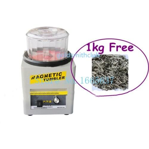 600G capacity Magnetic Tumbler, jewelry tools and equipment, Jewelry Polishing Machine , 1 kg magnetic pins FREE