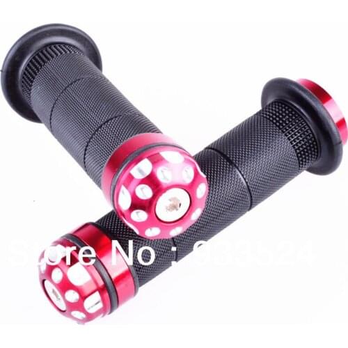 Pair Motorcycle Red Dirt Sports Bike Gel Rubbber Hand Grips 7/8" 22mm Handlebar For Honda CBR Yamaha Suzuki Bandit Kawasaki