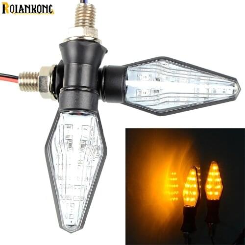 Motorcycle Turn Signal Light Flashing 12 LED lights Amber Lamp Lights For Yamaha BMW F800GS/AdventuRe F800GT F800R F800S F800ST