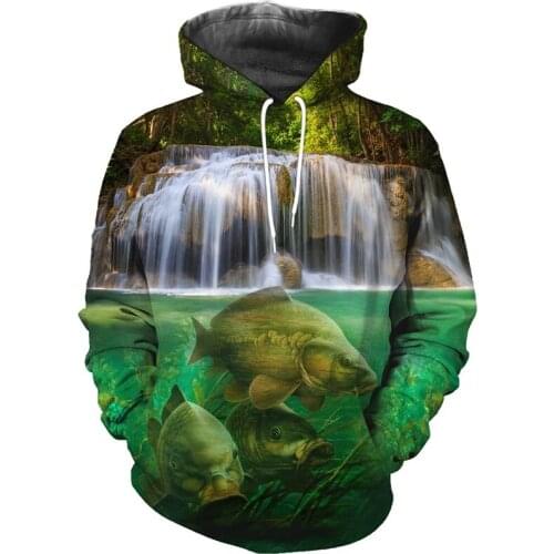 PLstar Cosmos New carp Fashion Animal Fishing Art Harajuku casual Tracksuit Funny 3D Hoodies/Sweatshirt/Jacket/Mens Womens