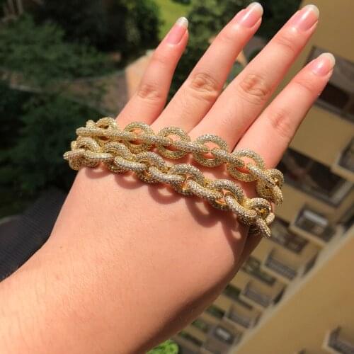 Iced Out Chaine Gold Metal New Hip Hop Choker Chains Mens