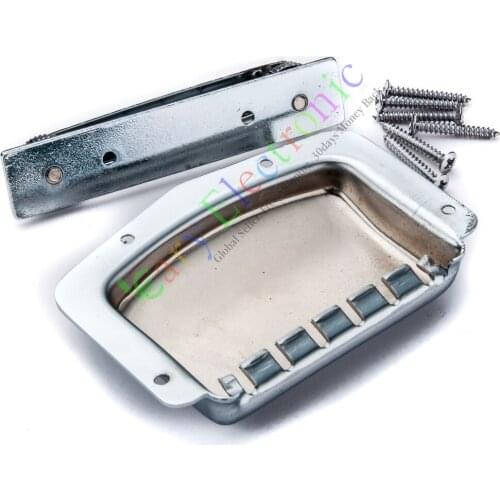 Wholesale and retail 1pc Silver Electronic Guitar Bridge Cover Protector Gold Plated for Jazz Bass free shipping