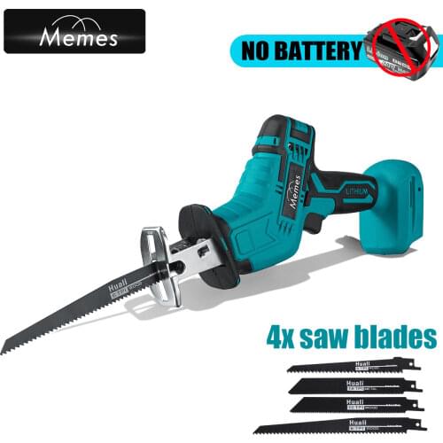 Cordless Reciprocating Saw Adjustable Speed Portable Electric Saw Saber Saw Metal Wood Cutting Tool For Makita 18V Battery