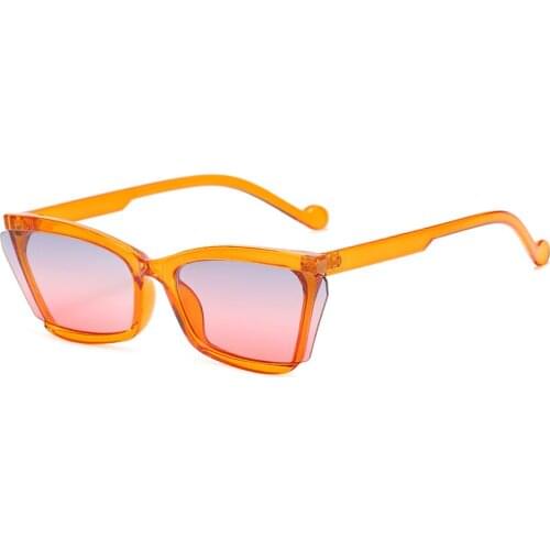 2021 Newest Semi-Rimless Sunglasses Women Brand Designer Clear Gradient Lens Sun Glasses Female Fashion Sunglass Vintage oculos