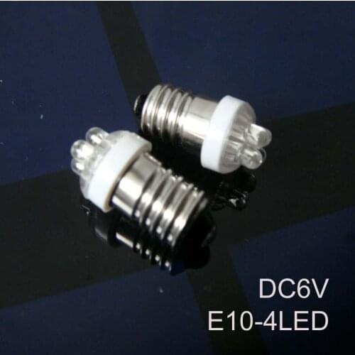 High quality DC6.3V E10,E10 Led Light,E10 Led,E10 Bulb 6V,E10 LED Lamp,E10 Light 6.3V,E10 Indicator Lamp,free shipping 10pcs/lot