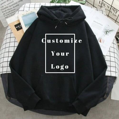 Make Your Own Design Print Hoodie Man Woman Hooded Sweatshirts DIY Hoody 2021 Autumn Spring Fleece Multiple Color Hoodie Fashion