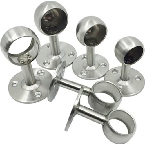 22mm stainless steel wall bracket hanger bracket towel holder hanging rod fixed flange furniture socket closet bathroom hardware