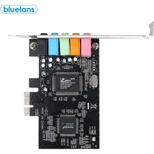 Built-in 5.1 Sound Card PCI 32-bit Express x1 PCI-E 5.1ch CMI8738 Internal Audio Digital Sound Card PC Accessories