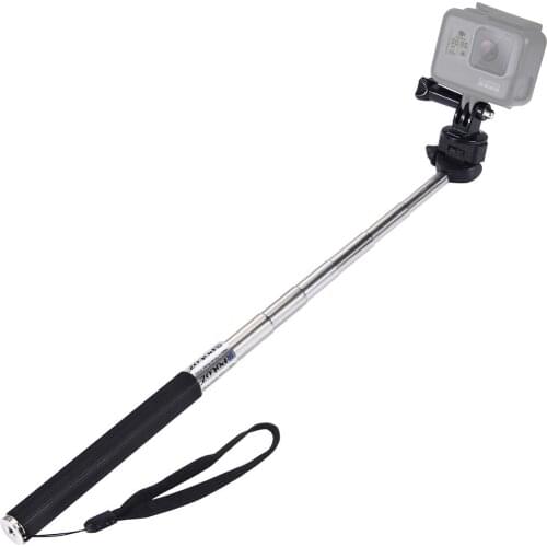 PULUZ Extendable Handheld Selfie Stick Monopod for GoPro HERO9 Black / HERO8 Black / HERO7 6 5 4 3 2 for Xiaoyi and Other Actio