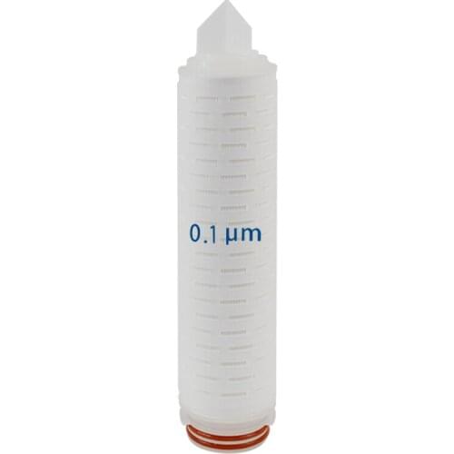 0.1 µm Submicron Pleated Membrane Filter Cartridges 10", 226 O'Ring Design&Bayonet, Polypropylene Micro fiber Media