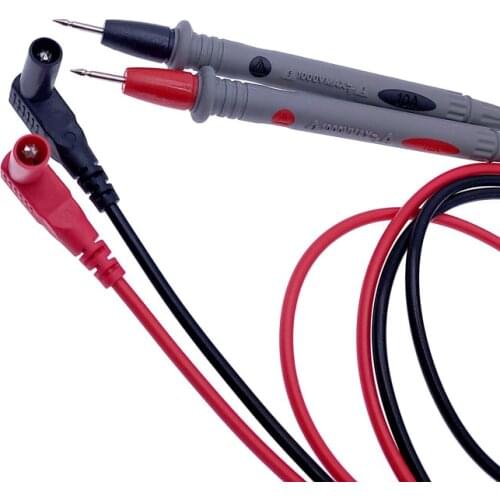 1 pair 10A 20A Digital Multimeter probe Soft silicone wire Needle tip Universal test leads with Alligator clip a pair