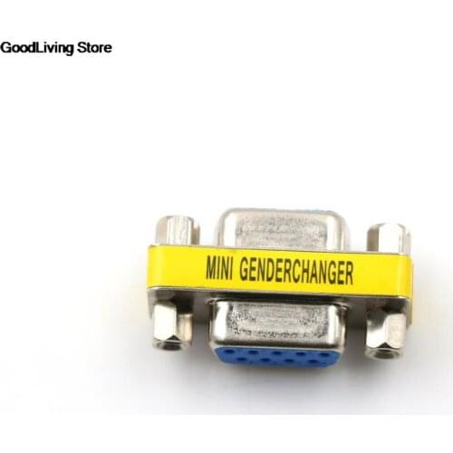 1PC Changer Coupler Adapter 9 Pin RS-232 DB9 Female to Female Serial Cable Gender Wholesale