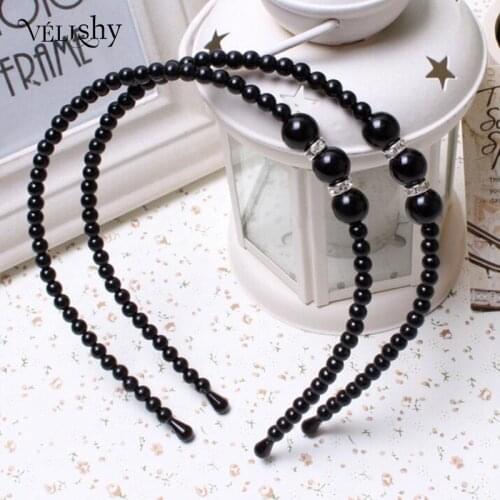 1PCS Girls Pearl Hairband Crystal Jewelry Bead Princess Headband Hair Band Accessories