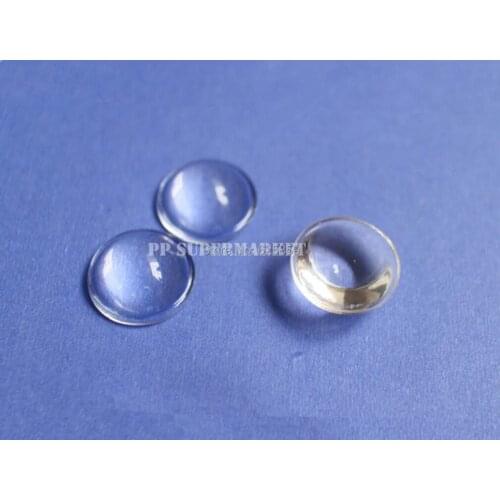 10 pcs High Power LED 18mm convex lens optical glass led lens