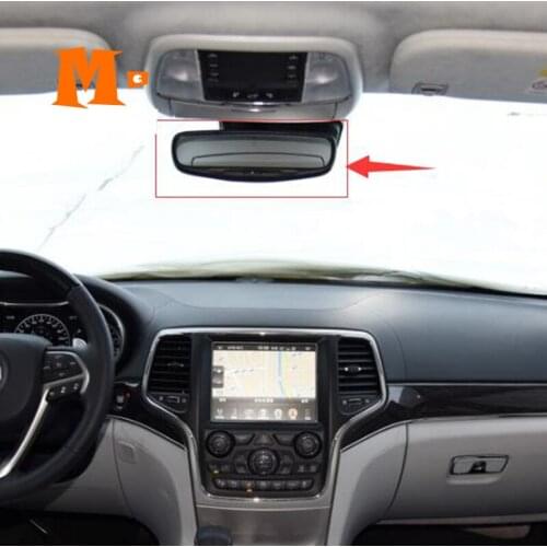 2014 2015 2016 2017 For Jeep Grand Cherokee ABS Chrome Car Front Interior View Mirror Decoration Strip Cover Trims Accessories