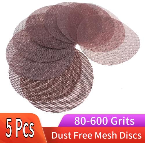 7 Inch Sanding Discs 80-600 Grit Mesh Abrasive Dustless Sandpaper for Car, Woodworking - Hook and Loop Random Orbital Sander