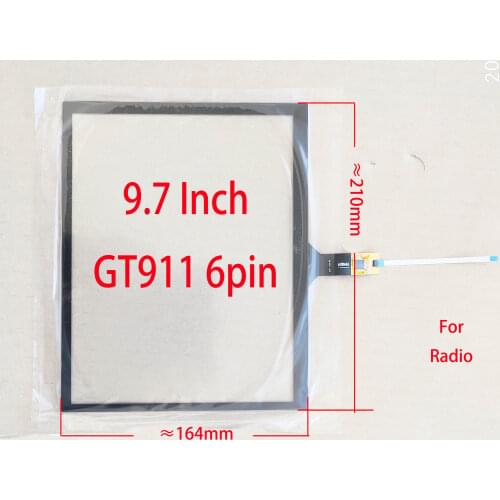 9.7 Inch Touch Screen Digitizer HandWriter Sensor 210*164mm GT911 6Pin 0.5mm Spacing CTP-1153 For Radio Tesla WFL 51260 JST146