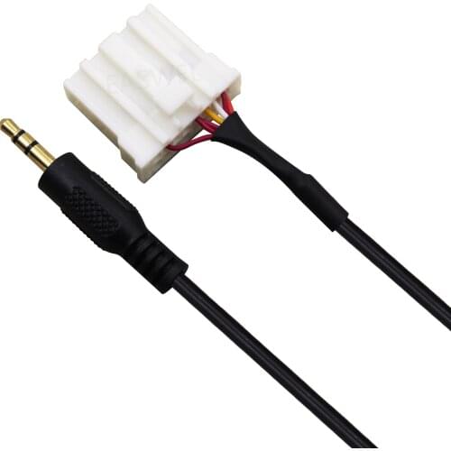 Car 3.5mm AUX Audio CD Interface Adapter Cable For Mazda 2 3 5 6 2006 2007