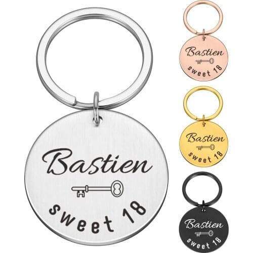 Personalized Gift Keychain with Name Best Friend Presents Birthday Gift for Boyfriend Customized Keychains Engraving Key Holder