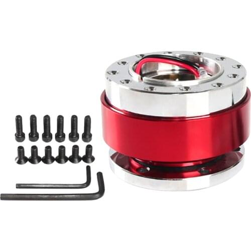 Racing Quick Release Snap Off Hub Adapter with Accessories For 6-hole Steering Wheel, Easy Installation