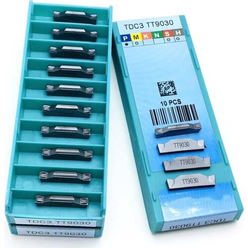 Carbide grooving insert TDC3 TT9030 Turning insert taegutec grooving carbide lathe parts tool TDC3