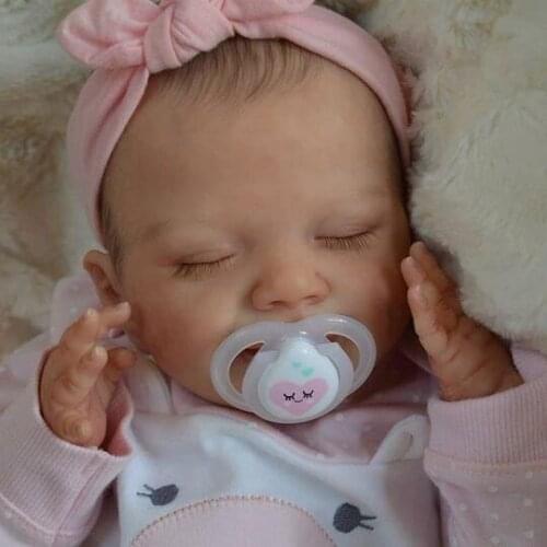 18inch reborn dolls Reborn baby girl reborn baby reborn babies with cute clothes bebe reborn silicone baby toys