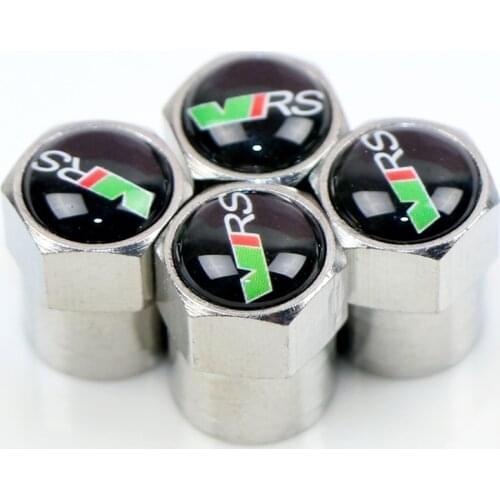 4PCS Metal Wheel Tire Valve Stem Caps for skoda octavia fabia rapid yeti Kodiaq superb octavia a 5 a 7 2 Car Styling Car Auto