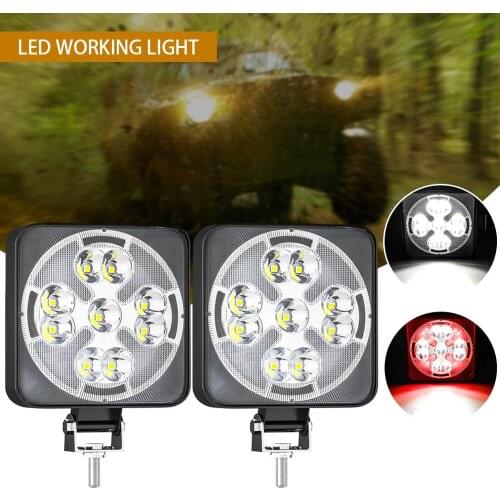 New Arrival 46W LED Work Light Mini Square LED Light Super Bright Daylight White Yellow Light for Car Motorcycle Trucks Car