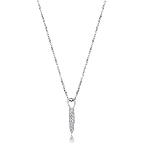 New Style Micro-encrusted Diamond 925 Silver Bullet Pendant Woman and Man Hip Hop Necklace Jewelry