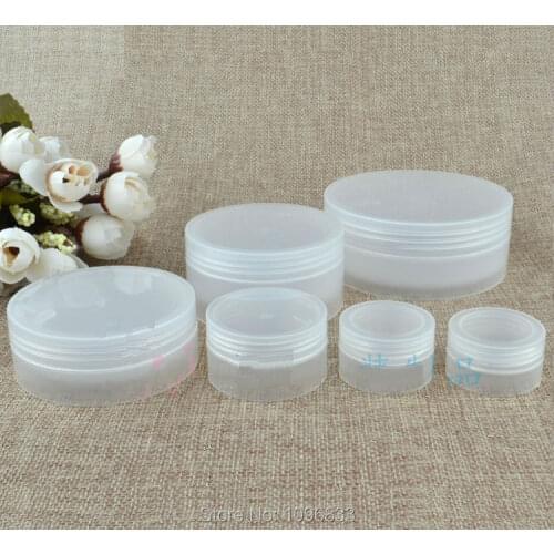 30G 30ML Plastic Jar, Semitransparent color Box, Cosmetic Cream Jars, Empty Packing Box, Plastic Containers, 50 Pieces/Lot