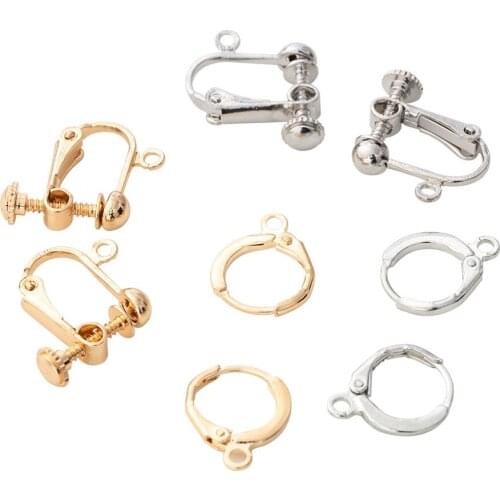 10pcs New Oval Minimalist Hoop Chunky Small Hoop Earrings Women Punk Ear Loop Metal Gold Silver Color Circle Earrings European