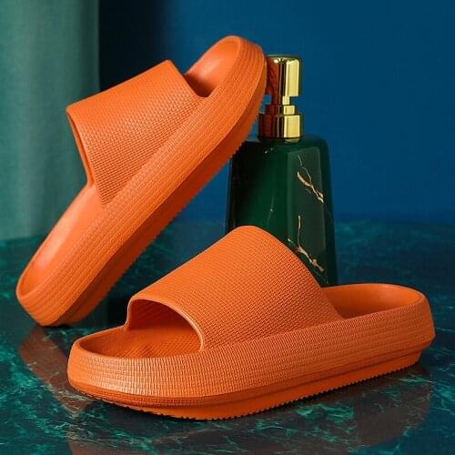 Womens Home Slippers Platform Summer Indoor Shoes Fashion 2021 Couple Solid Color Non Slip Slipper Female Outdoor Bath Slippers