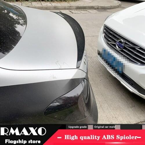For W213 Spoiler 2016-2018 Mercedes-Benz W213 E-class E200 E260 Ack lip Spoiler ABS Car Rear Wing Color Rear Spoiler