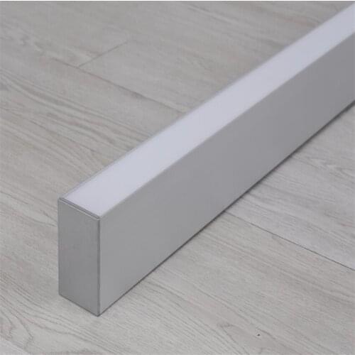 Free Shipping High Quality 4ft 5ft 6ft 40W 50W 60W LED office linear lamps with hanging cable and connectors AC85-265V