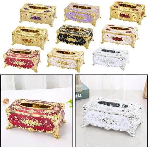 Retro Chic Tissue Box Cover Napkin Case Holder Hotel Home Decor Organizer