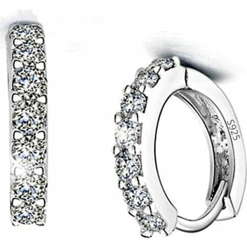 CodeMonkey Genuine 925 Sterling Silver Dazzling Fine Pearl Earrings for Women Wedding Silver Jewelry CME1508