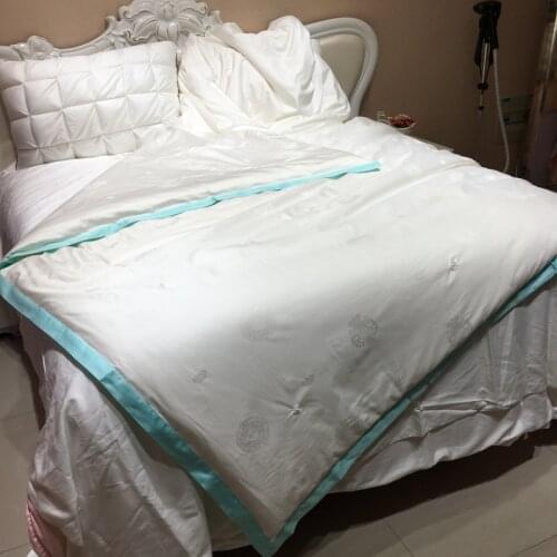 Winter Summer Silk Duvet Comforter Quilt 100% Mulberry Silk filled 500g 1000g Premium 100% Silk Spring Autumn Winter CUSTOM