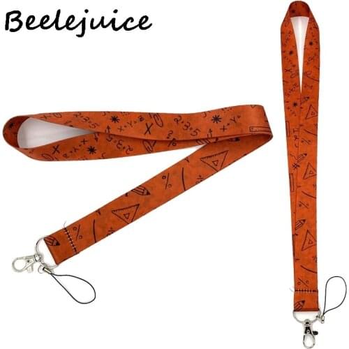 24pcs Back to Scholl Education Leaning Equation Lanyard Badge ID Mobile Phone Rope Key Lanyard Neck Straps Accessories webbings