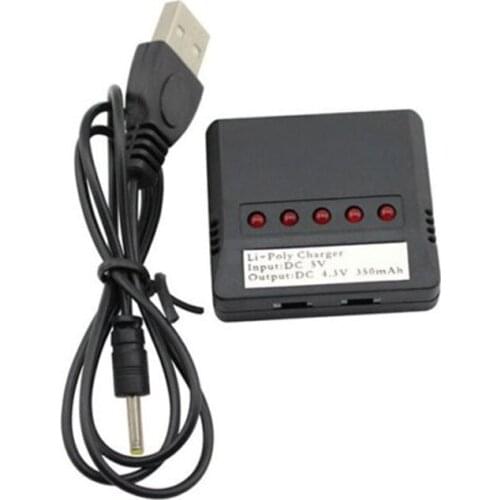3.7V Lipo battery 5 in 1 Charger for Syma X5 X5C X5C-1 X5SC, Hubsan 107C 107D 107L, Udi U816A U830 Parts Accessories Charger