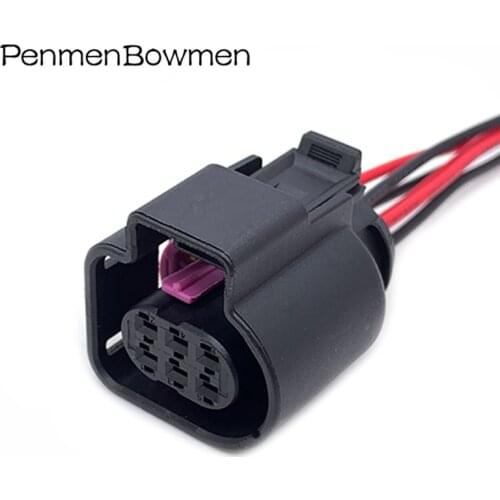 6 Pin Bosch Throttle Auto Waterproof Oxygen Sensor Connector Wire Harness 1928404669 For Bora 4H0973713