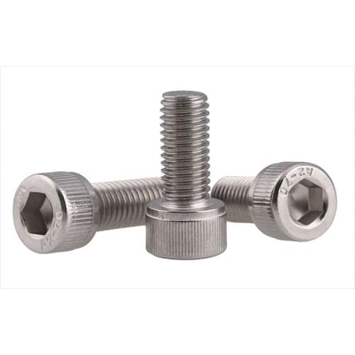 Hexagonal Socket Head Cap Screw Bolts DIN912 304 Stainless Steel Cheese Head Inner Hex Screw Bolt M1.4-M3 20PCS