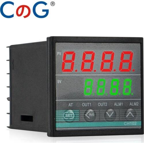 CG CH102 48*48mm Multy Input K E J PT100 0-10V 4-20mA PID Output SSR Relay AC 220V 24VDC 380V Power Temperature Controller