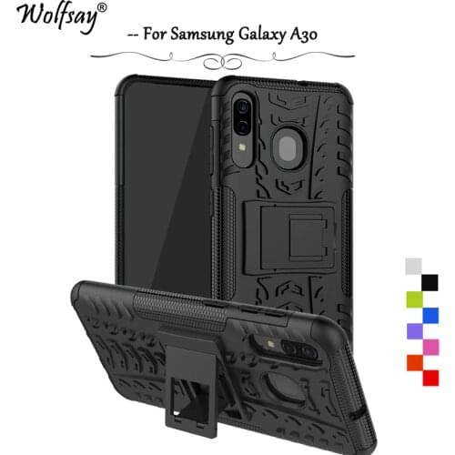 For Samsung Galaxy A30 Case Shockproof Armor Rubber Hard Phone Case For Samsung Galaxy A30 Back Cover For Samsung A30 A 30 Shell