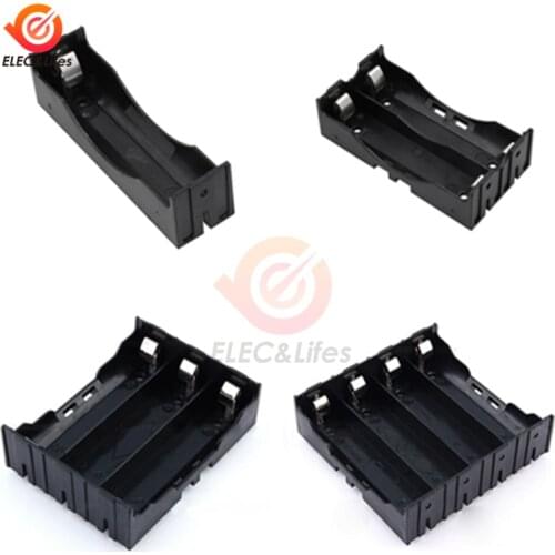 1 2 3 4 Slot ABS 18650 Power Bank Case 1X 2X 3X 4X 18650 lithium Battery Holder Storage Box Case Batteries Container