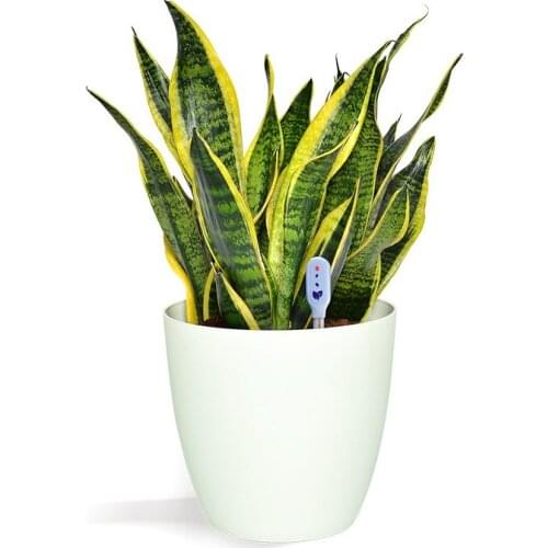 Soil hygrometer sensor to detect water shortage in potted plants