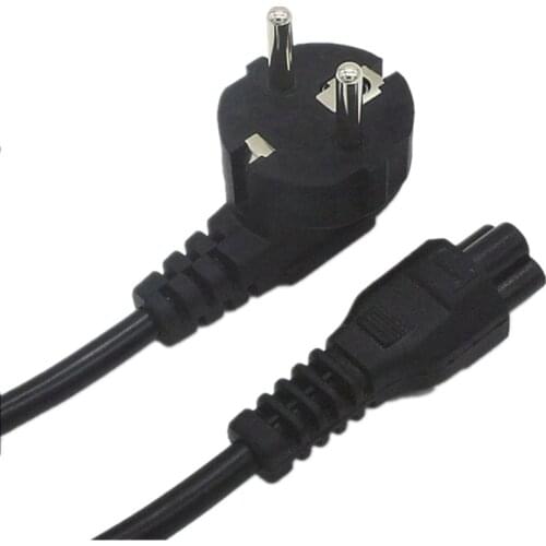 EU European AC Power Cord Euro IEC C5 Cloverleaf Power Lead Extension Cable 1.5m For Notebook Laptop Computer